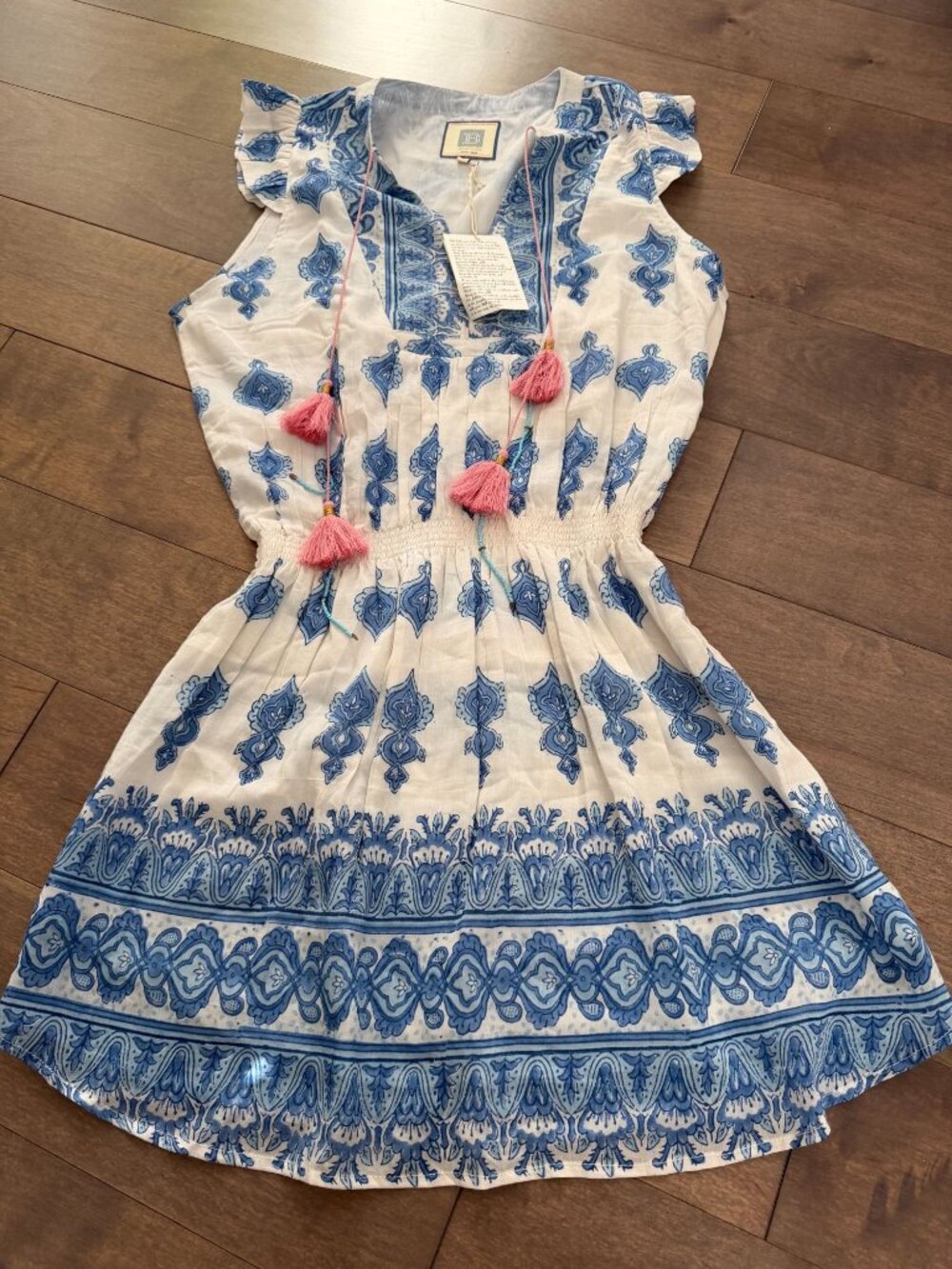 NWT BELL by Alicia Bell Lola Mini Dress Cotton Silk Size Medium